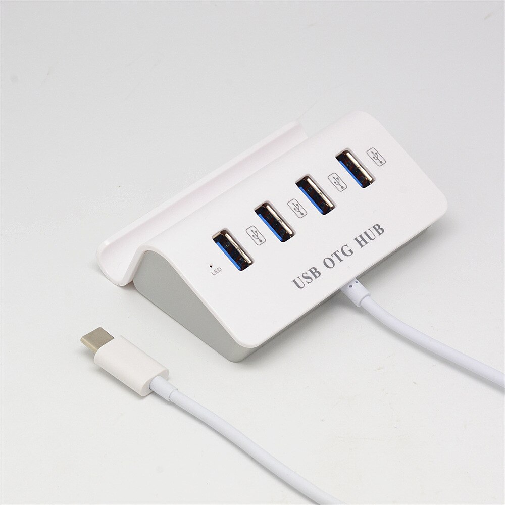 Stacja dokująca type-c Hub wielofunkcyjny uchwyt telefonu komórkowego funkcja 4 porty USB 2.0 na PC Laptop dla Xiaomi Huawei Samsung