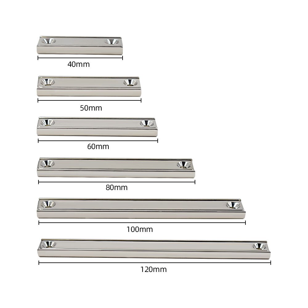 N52 Sterke Neodymium Magneet L40-L120mm Super Krachtige Haak Power Magnetische Materiaal Permanente Ndfeb Houder Vierkante Haak Magneet