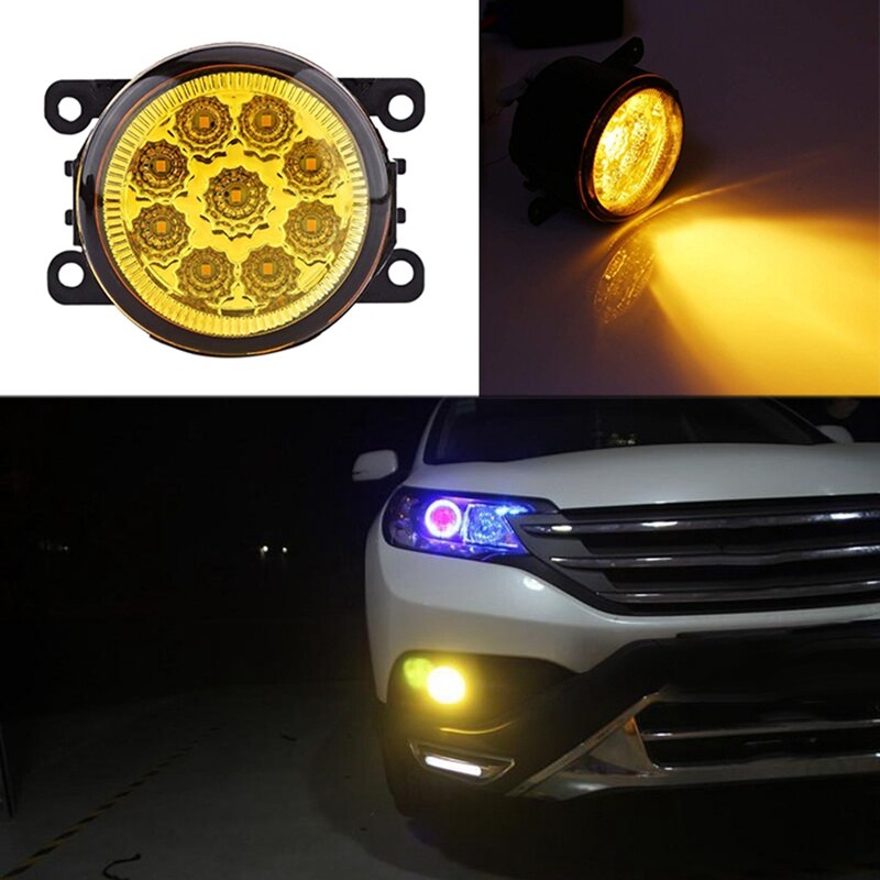 4F9Z-15200-AA 2Pcs Auto Mistlampen Verlichting Led Verlichting Voor Ford Explorer Transit Focus Fusion Voor Honda Crosstour CR-V Voor nissan