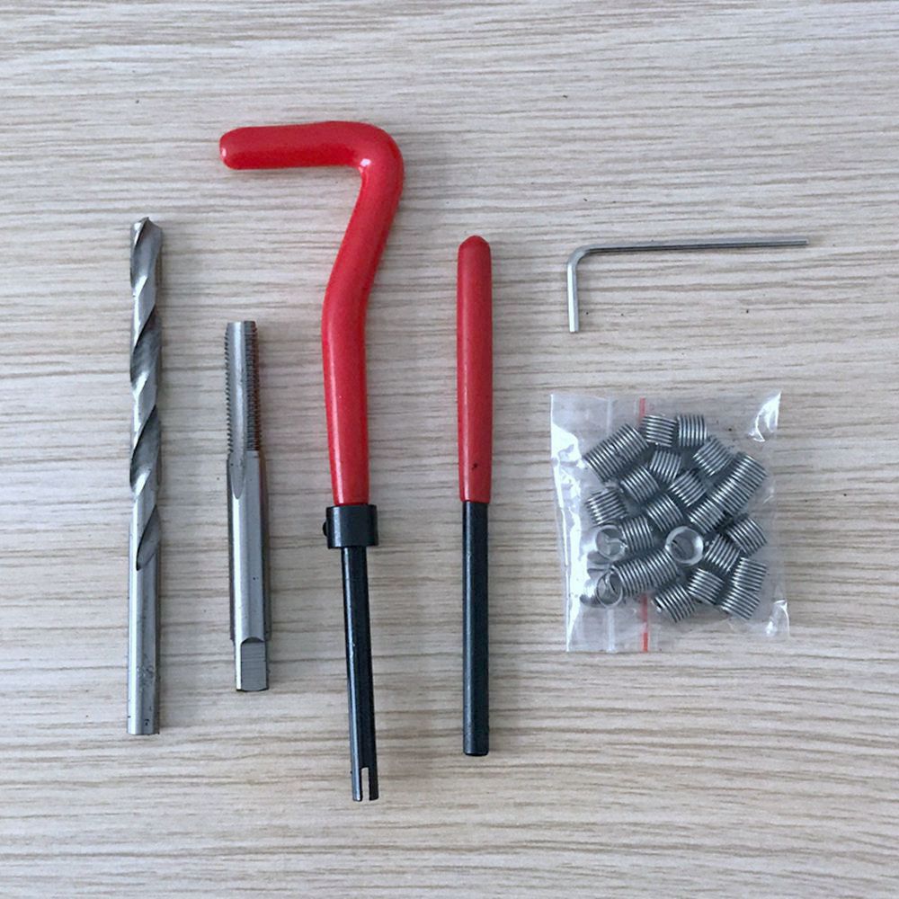 88Pcs/Set Engine Block Restoring Damaged Thread Repair Tool Kit M6x1.0 M8x1.25 M10x1.5