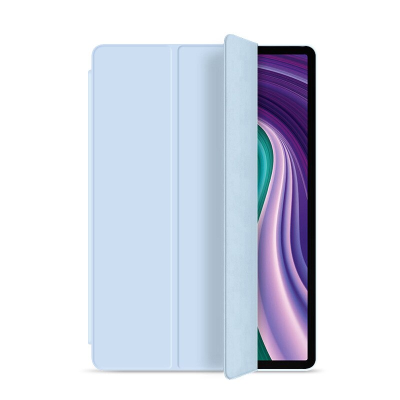 Ultra-Dunne Magnetische Cover Voor Huawei Matepad 11 Case Lederen Smart Magnetic Stand Cover Voor Matepad 11 DBY-W09 + Film + Stylus: sky blue