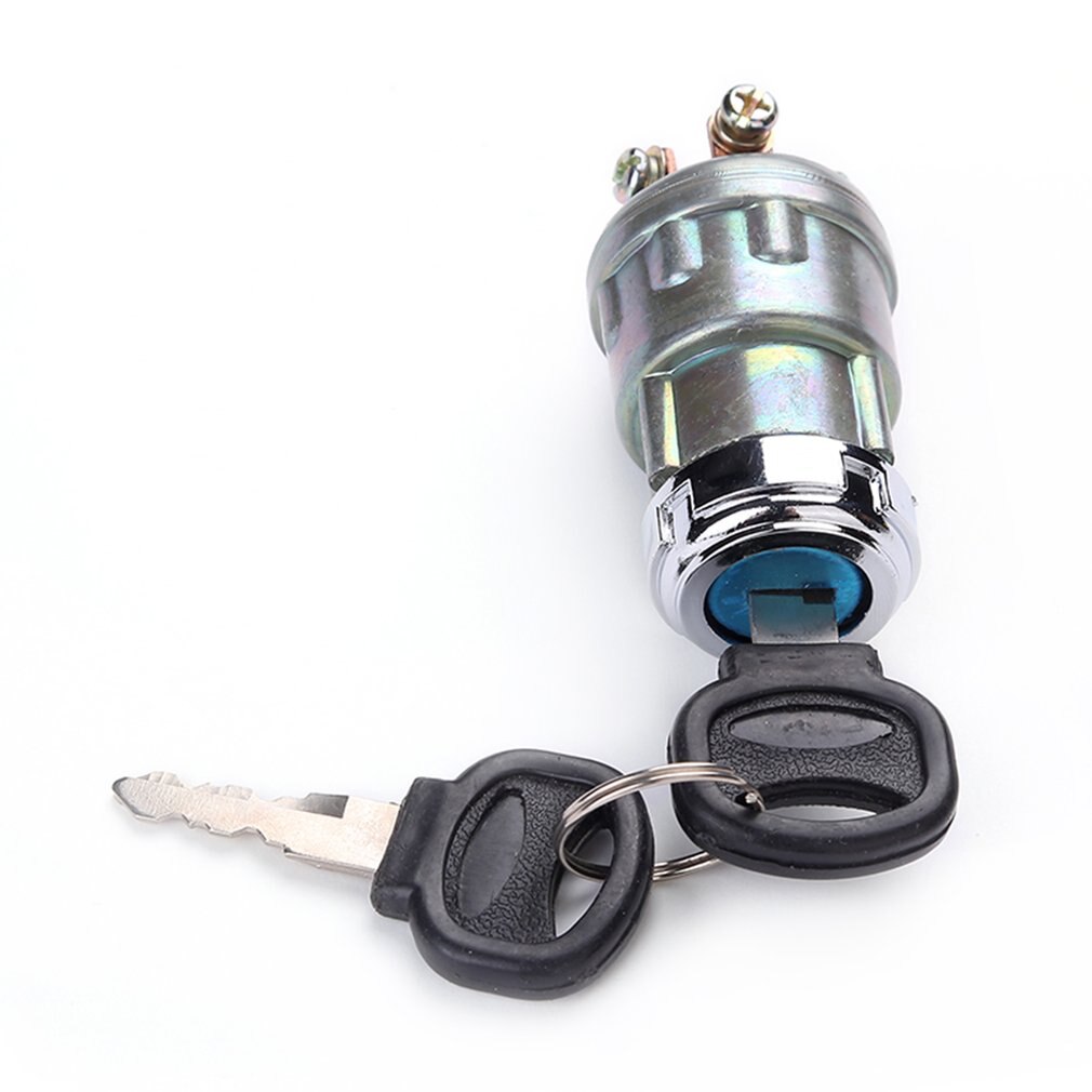 Interruptor de arranque de encendido para coche y barco, dispositivo de arranque de 4 posiciones de 12V con 2 llaves para motor de gasolina, máquinas de granja, cosechadoras