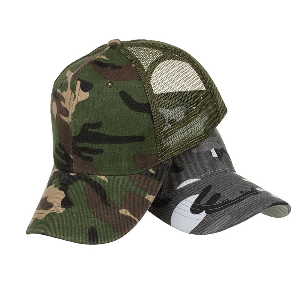 Camouflage Zomer Cap Mesh Hoeden Voor Mannen Vrouwen Casual Hoeden Hip Hop Baseball Caps Katoen Blend Baseball Caps Verstelbare Hoed m808