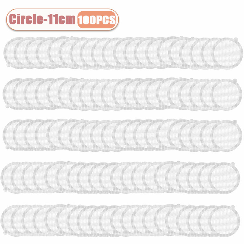 10-100 st engångsgolvbrunnsdekaler för duschavlopp, hårfångare, skydd för handfat, hårblockerare för badkarsfilter: Rosa