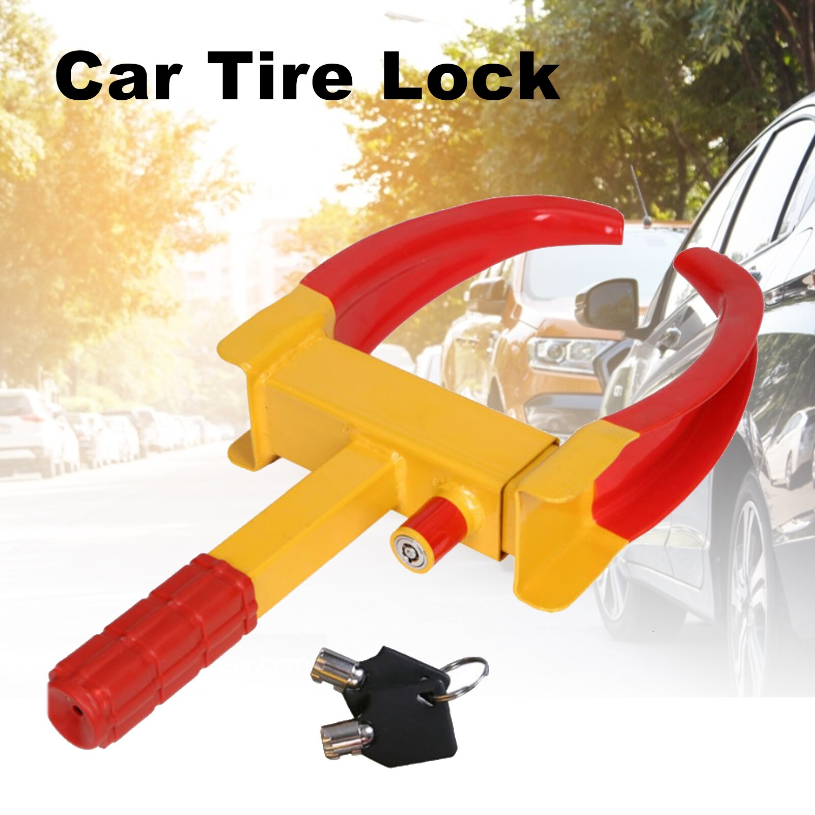 Zware Auto Wheel Lock Klem Boot Band Klauw Trailer Auto Vrachtwagen Atv Rv Golfkarretjes Automotive Boottrailers Anti diefstal Slot