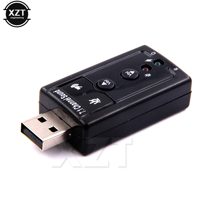 7.1 Channel External USB Sound Card USB to Jack 3.5mm Headphone Audio Adapter Micphone Sound Card For Mac Android Linux