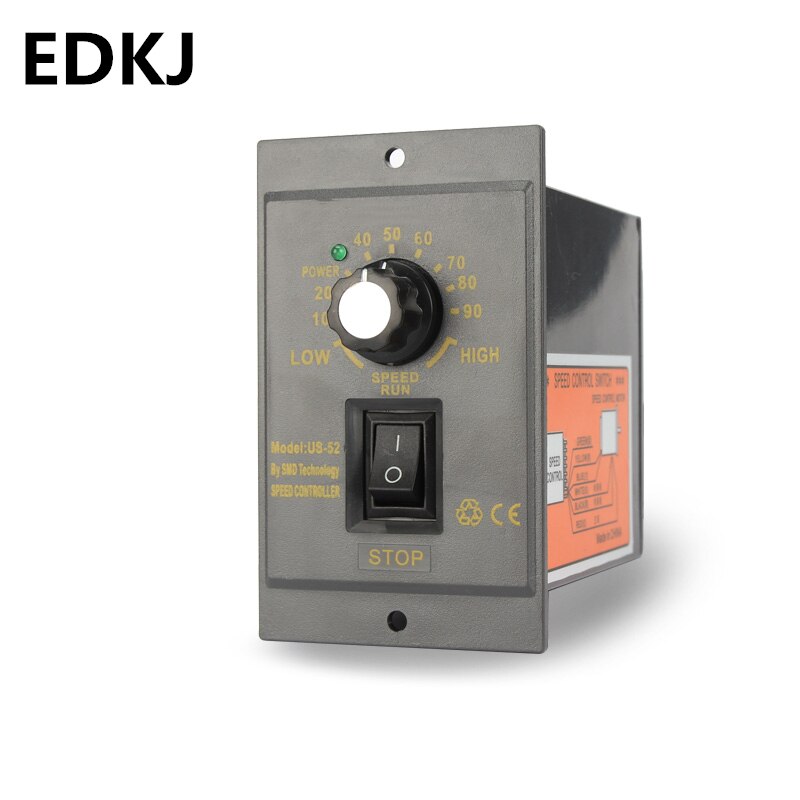 1Pcs Ac 220V Motor Speed Controller 15/25/40/60/90/120/180/200/250/300/400W Controller Vooruit En Achteruit Pinpoint Regulator