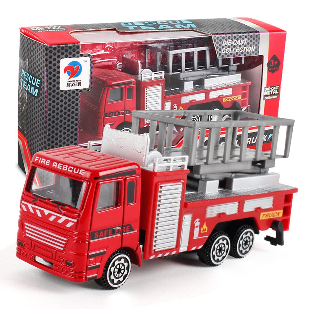 3style Engineering Toy Mining Car Truck Children's Birthday Fire Rescue Model Toys Christmas For Kids Child: A