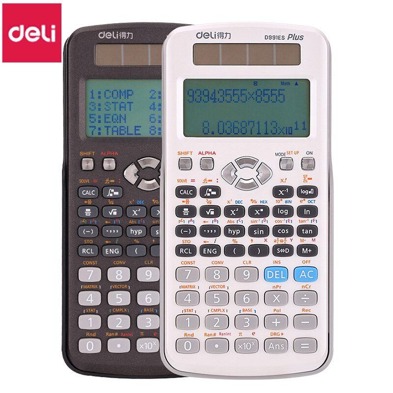 1pcs D991es Plus Scientific Function Calculation Calculus Test Solution Equation Multifunction Scientific Calculator