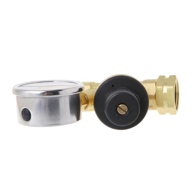 Water Pressure Regulator for RV Camper Brass Lead-Free Adjustable RV Water Pressure Reducer 160PSI