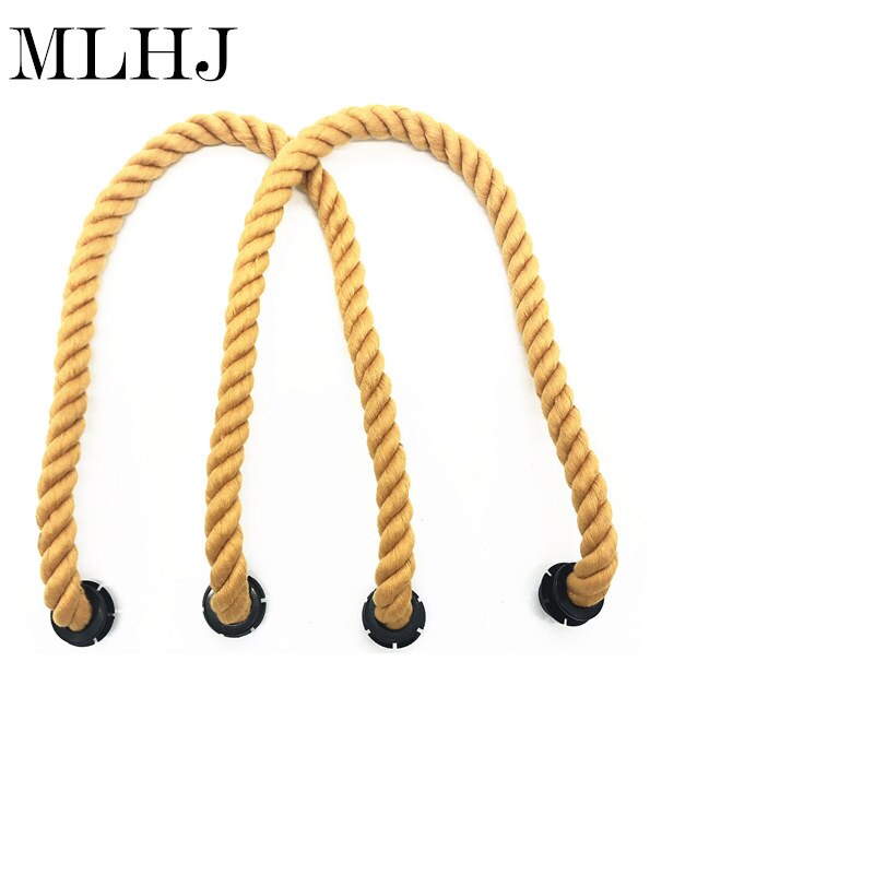 Mlhj til obag farverige håndtag 45cm 65cm 80cm hamperov obag 1 par: Gul