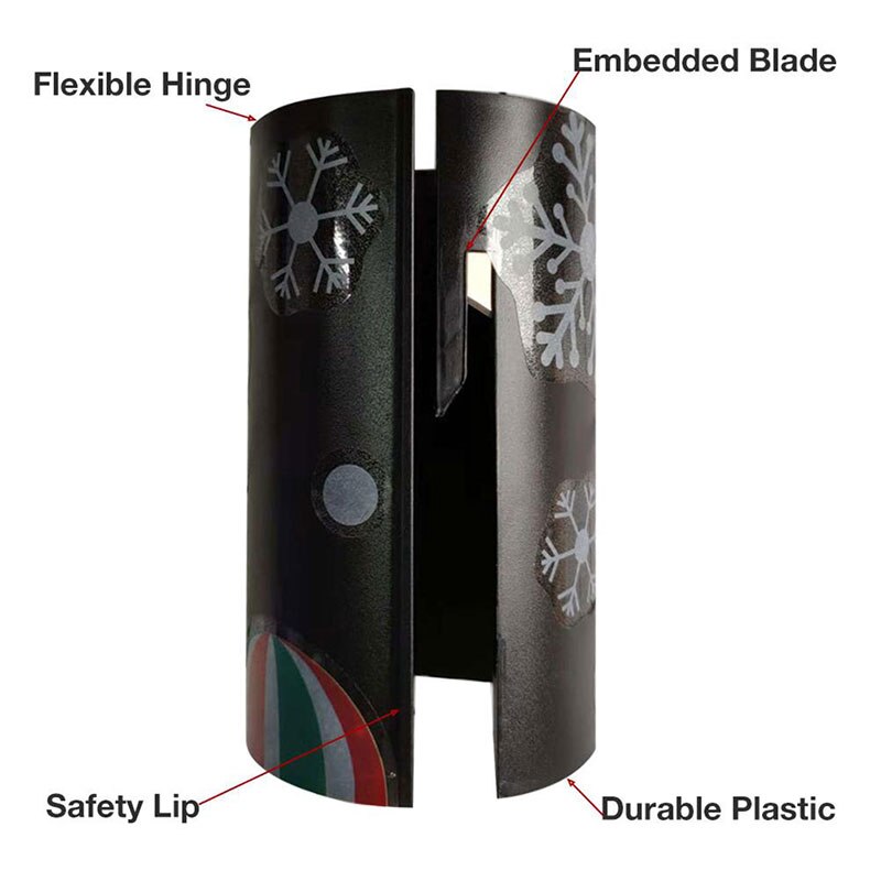 Sliding Wrapping Paper Cutter Christmas Wrapping Roll Cutter Tools