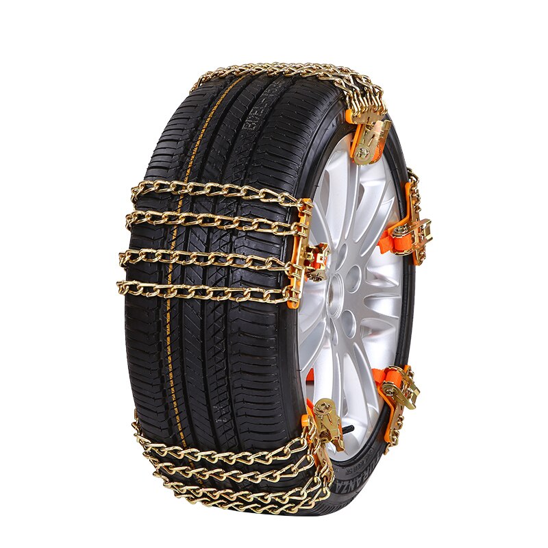 Auto reifen schnee ketten 4 Riegel Mangan stahl fahrbahn sicherheit Winter notfall Schnee kette SUV aufsammeln Universal- schnee kette reifen