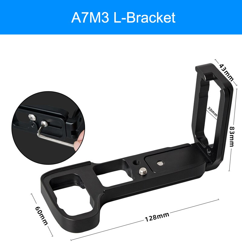 Selens L-Bracket Camera Grip For Sony A7M3 A7R4 For Nikon Z6 Z7 CamFi Universal Extendable Aluminum Alloy L Type Camera Cage Rig: For A7M3