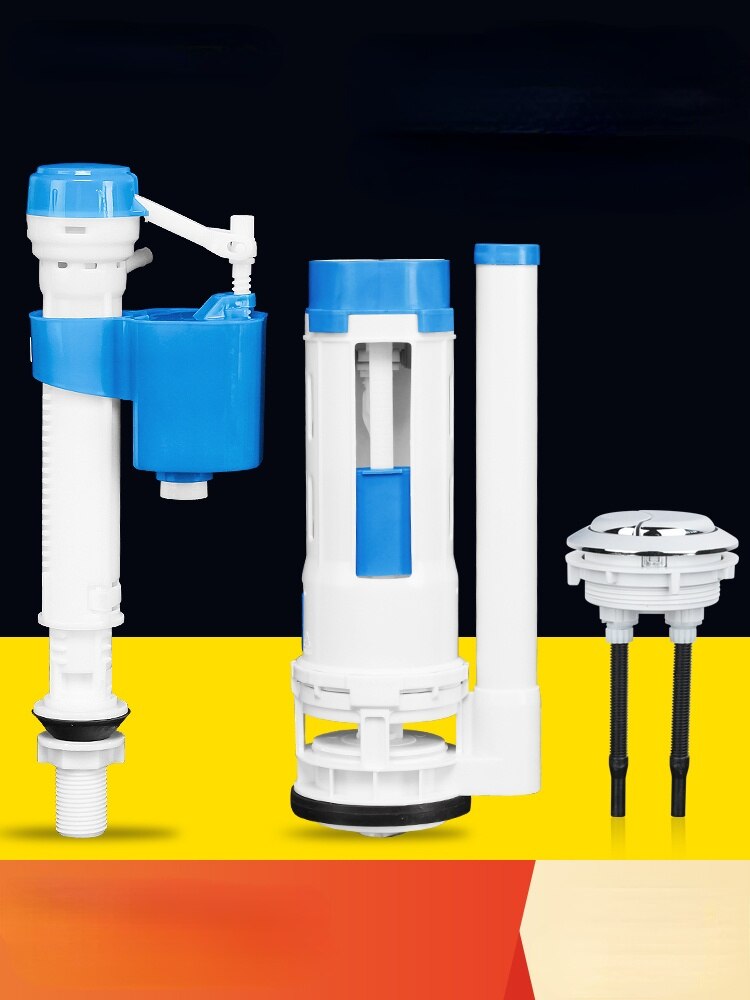 Toilet tank fitting toilet inlet valve drain valve toilet button replacement