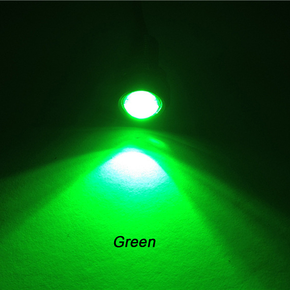 23/18 MM Car Eagle Eye DRL Led Daytime Running Light bulb Car Fog DRL LED 12V Backup Reversing Parking Signal Automobiles Lamps: 18MM / 1pc / Green