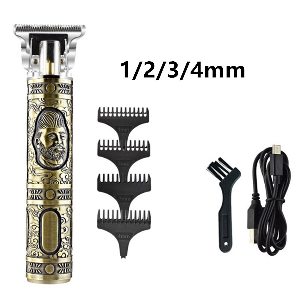 Hair Trimmers USB Rechargeable Hair Clipper Barber Trimmer Beard Trimmer Cutter Haircut for Men Styling Tool: 110424