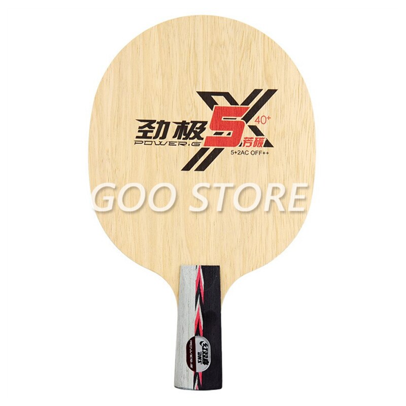 Dhs Tafeltennis Blade Nieuw Power PG5X Alc Ping Pong Racket Bat Paddle