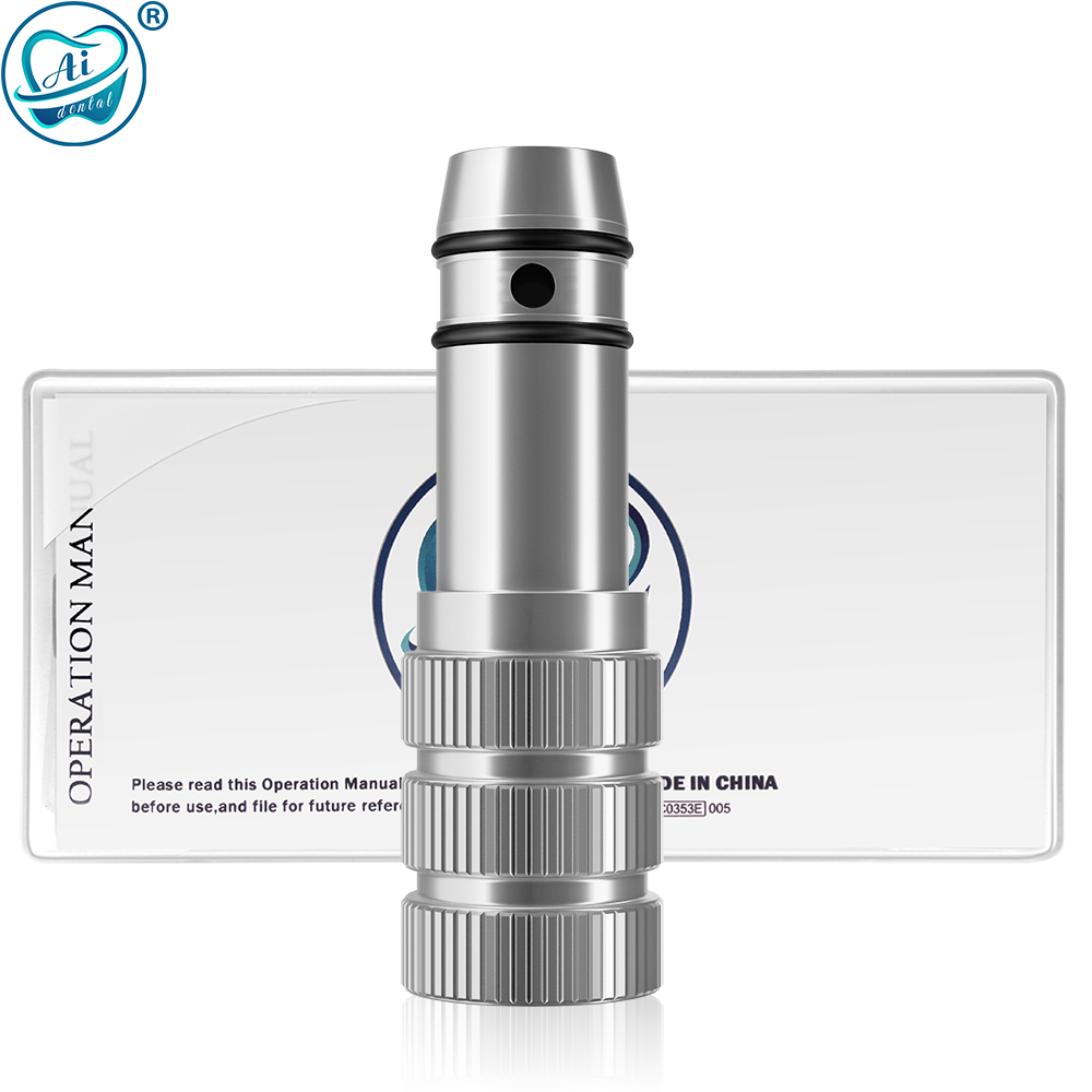 AI-EC-LS/AI-TG-SL Dental Maintenance Tools Contra Angle High Speed Handpiece Nozzle Adapter Oil Lubricator: Light Red