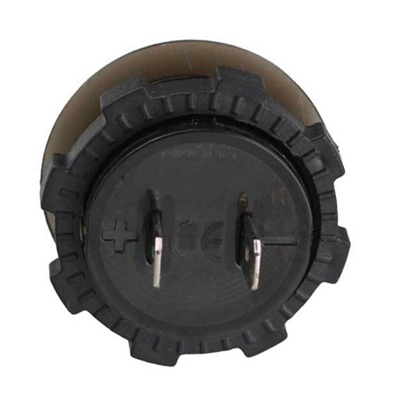 Medidor de voltaje de la motocicleta del coche con el Interruptor táctil impermeable redondo Auto medidor de voltaje del barco 12-24V LED voltímetro Digital del Panel