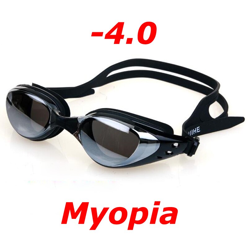 Placage myopie lunettes de natation étanche Anti-buée UV bouclier lunettes piscine Sports nautiques lunettes pour hommes femmes