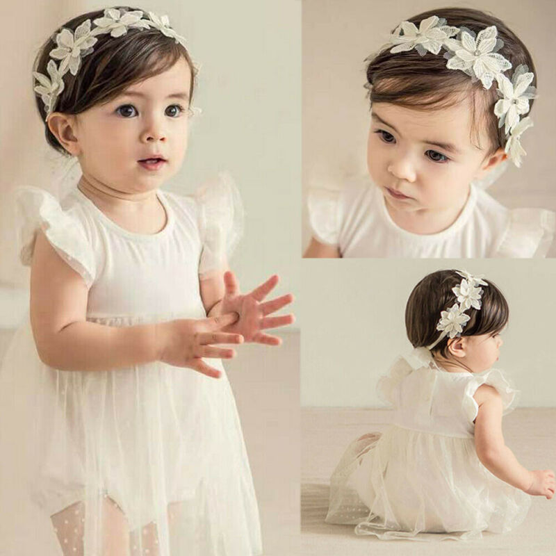 Newest Cute Kids Girl Baby Chiffon Toddler Flower Bow Headband Hair Band Headwear