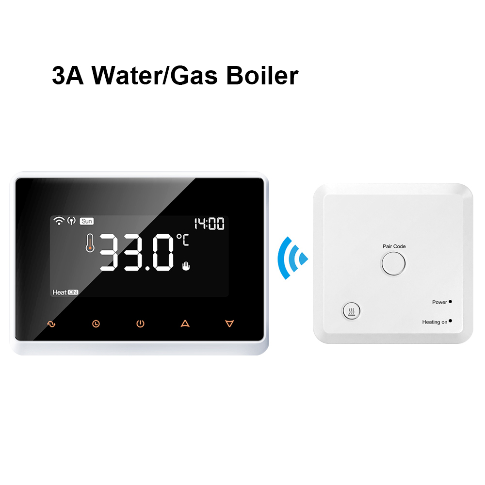 AVATTO Tuya RF Wireless WiFii Smart Thermostat Temperature Controller for Gas Boiler Water Heating Works with Alexa Google Home: Water Gas Boiler