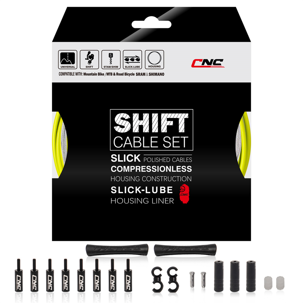 Câble de levier de vitesse CNC pour vélo de route et vtt, câble de changement de vitesse universel, ensemble de boîtiers de fil intérieur pour accessoires de vélo Shimano SRAM: Black
