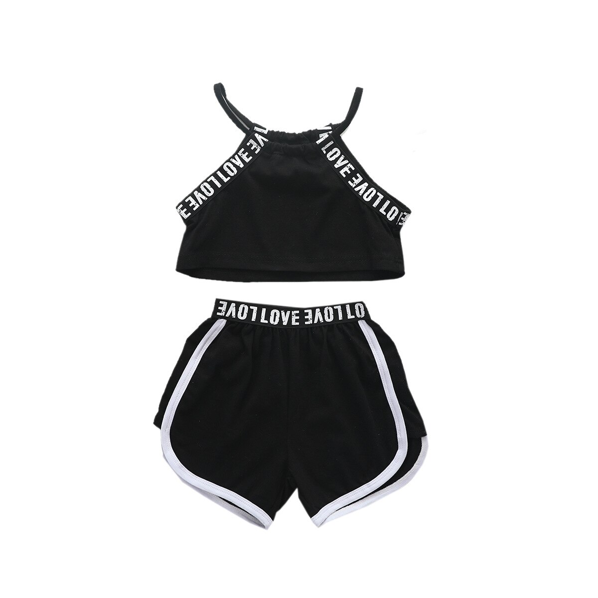 2 Stuks Halter Hals Side Gestreepte Zwarte Yoga Sets Sexy Vrouwen Crop Top Shorts Set Gym Running Sportwear Pak Fitness sport Workout