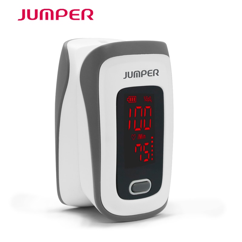 Jumper finger pulsoximeter med etui fingerspids oximetro de pulso de dedo led pulse oximetre mætningsmiddel pulsioximetro