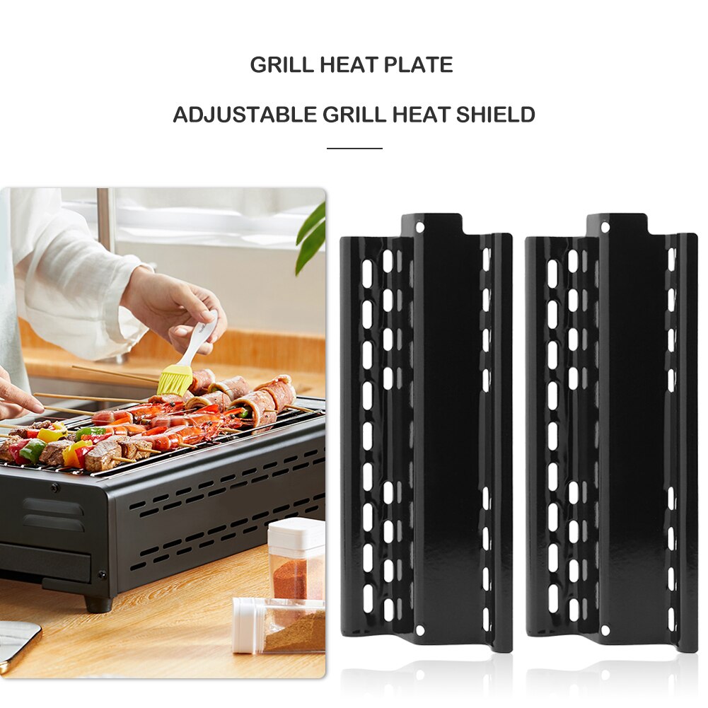 4 st charbroil grill värmetält rostfritt stål värmeplatta sköld passande för grill reservdelar gasgrill värmeplatta bbq verktyg