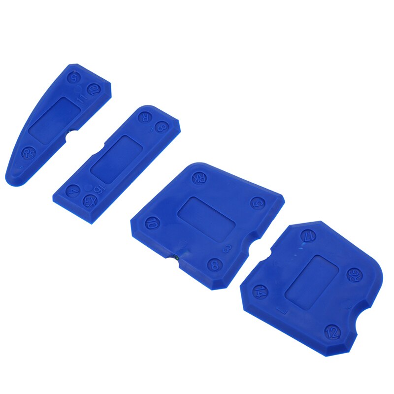 4pcs Silicone Glass Door Scraper Window Spatula Removal Tool Kit Finishing Gel Squeegees Angle Corner Spreader Spatula