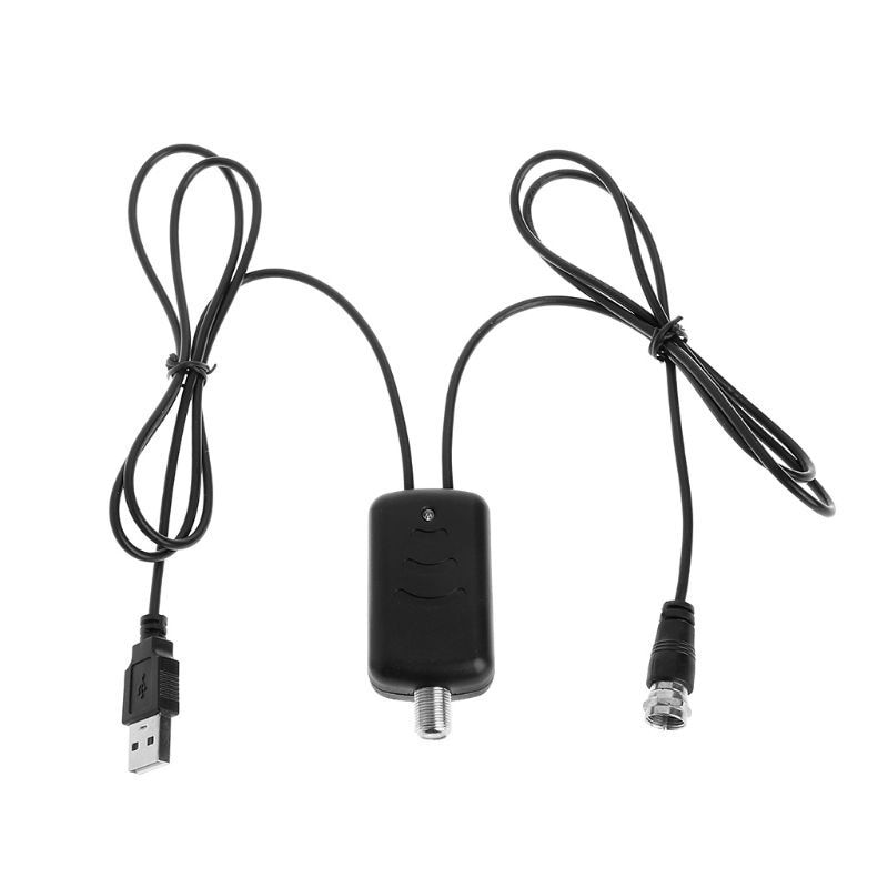 Kebidumei TV Signal Verstärker Signal Booster Antenne Digitale HD Für Kabel TV Für Fuchs Antenne HD Kanal 25DB: Schwarz