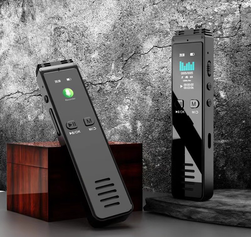 Bluetooth 5,0 sprach aktivierter digitaler Audio- Recorder 32GB USB-Stift Telefonanruf Aufzeichnung einer Geschmack schnell rec 3072 kbit/s MP3-Wiedergabe