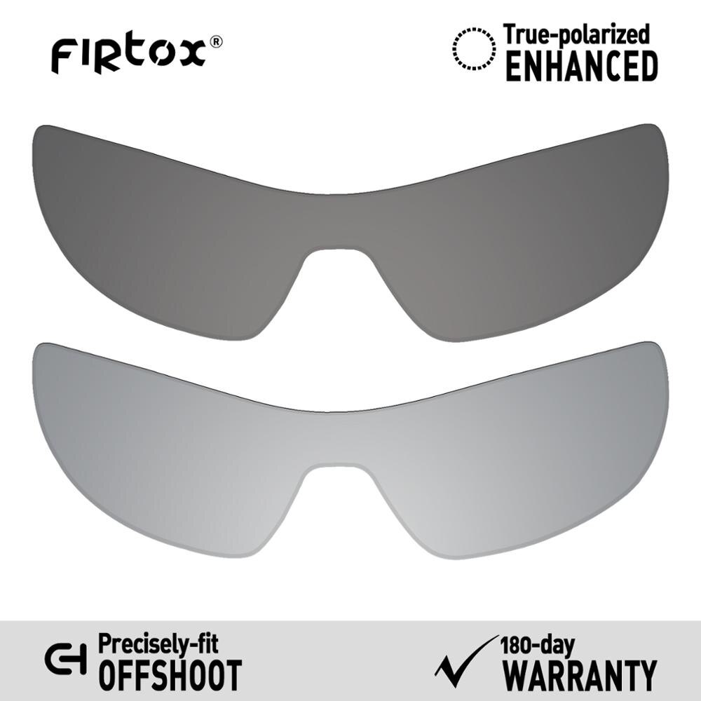 Firtox true  uv400 polariserte linser erstatning til oakley avlegger  oo9190 solbriller (kun kompatibel linse) - flere farger: Svart-titan