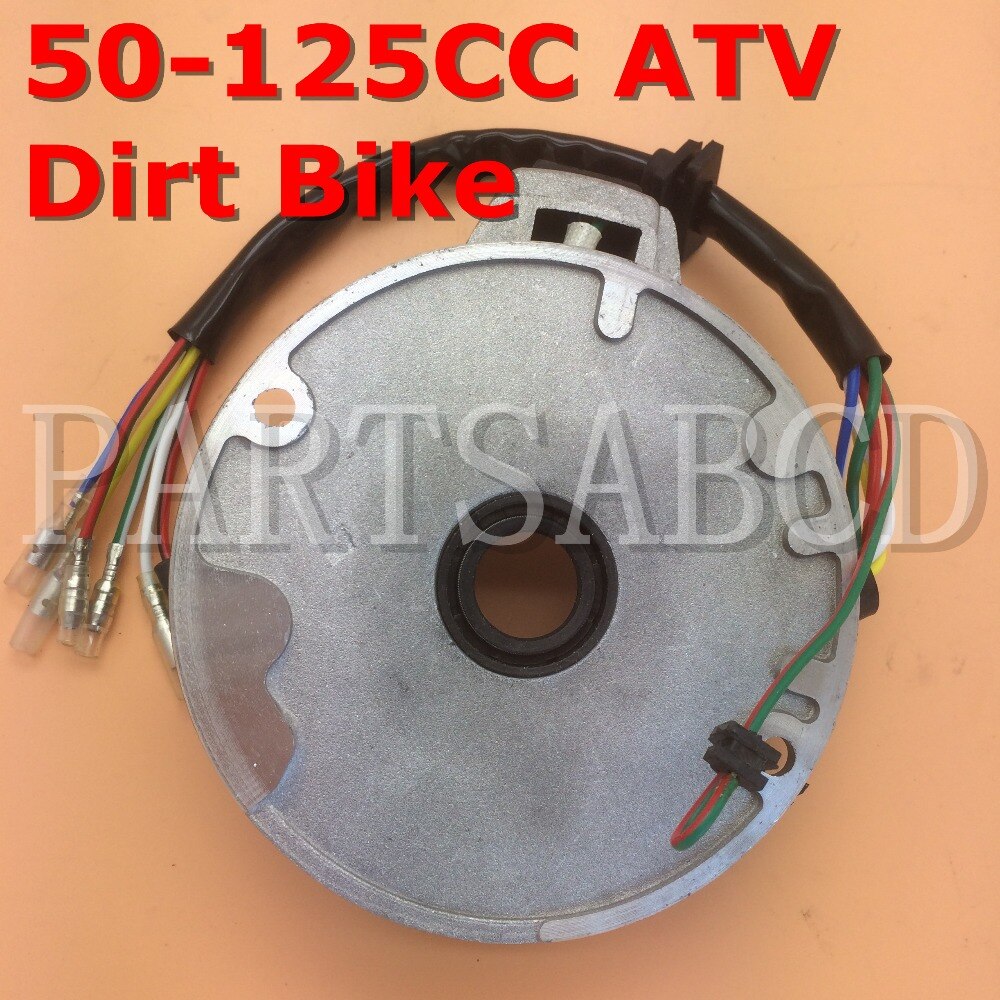 PARTSABCD Magneto Stator Plate 70cc 90cc 110cc 125cc Dirt Bike ATV Go Kart Chinese 2 coil