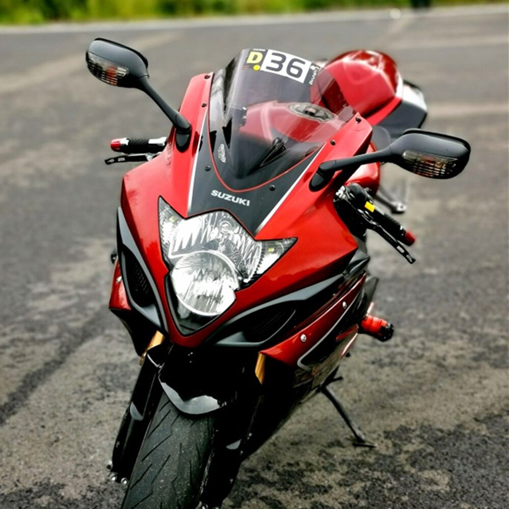 Para Suzuki GSXR retrovisores laterales para motocicleta para Suzuki GSXR 600 K 5 750, 1000 con señal de giro, luz K6 K7 K8 espejo