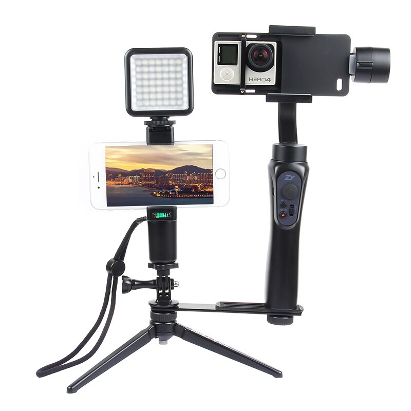 Gimbal Monitor/Licht/Telefoon Mount Adapter Beugel voor Zhiyun Glad 4 Q/DJI Osmo mobiele 2/ feiyu G5, spg serie, Vimble C/Glad 3