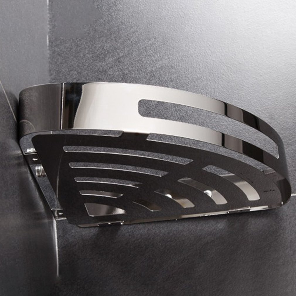 Hoekdouche plank 304 roestvrijstalen badkamerrek multifunctioneel wandgemonteerd hoekrek dik rek