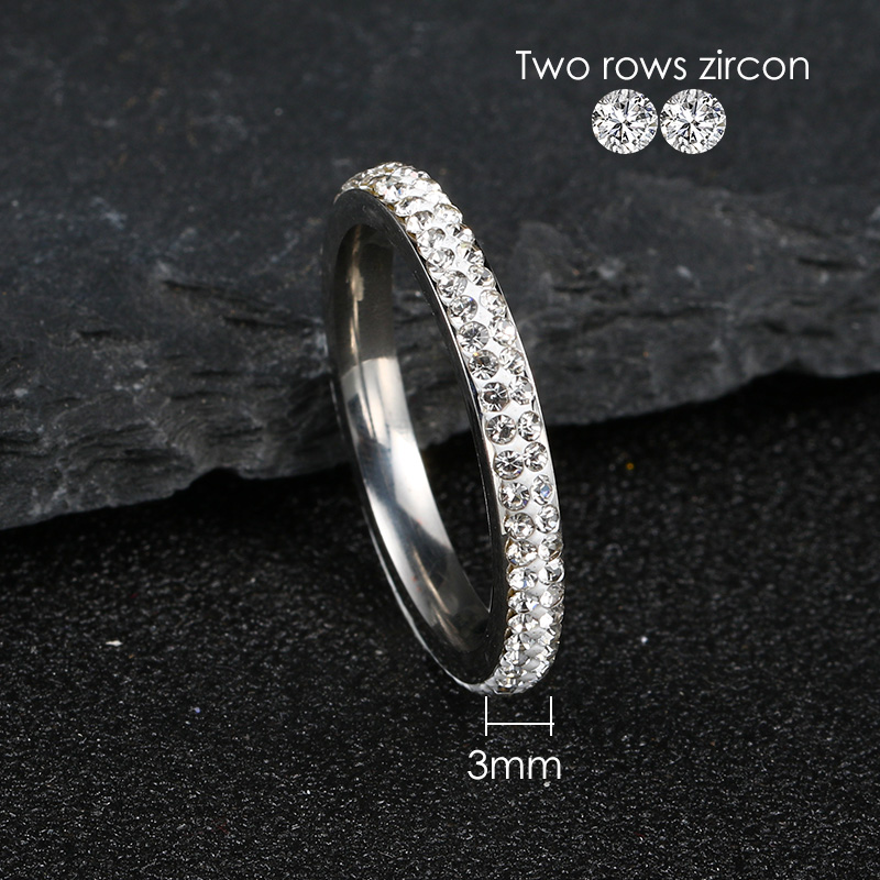 Anillo helado de lujo para hombre, anillos gruesos de acero de titanio para hombres y mujeres, accesorios de joyería de para parejas, , estilo coreano