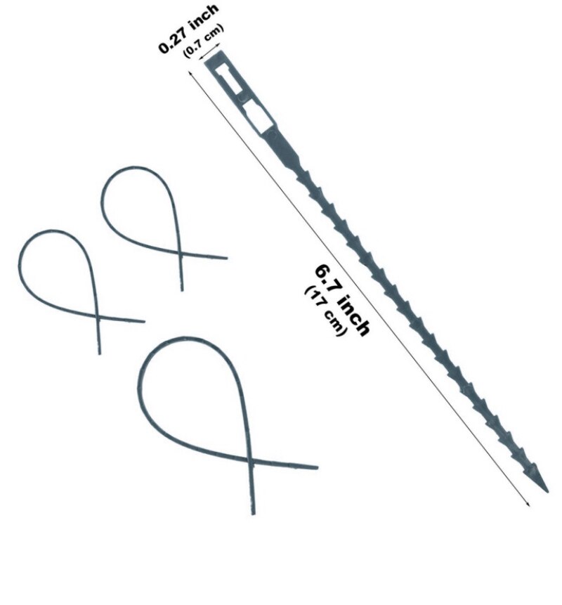 ! 50pcs/lot Adjustable Plastic Plant Cable Ties Reusable Cable Ties For Garden Tree Climbing Support Greenhouse Grow Kits