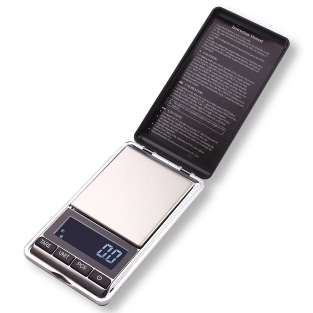 Portable Flip Electronic Weighing Scale Jewelry Tea Leaves Balance Weigher Tool: 0point01 300g