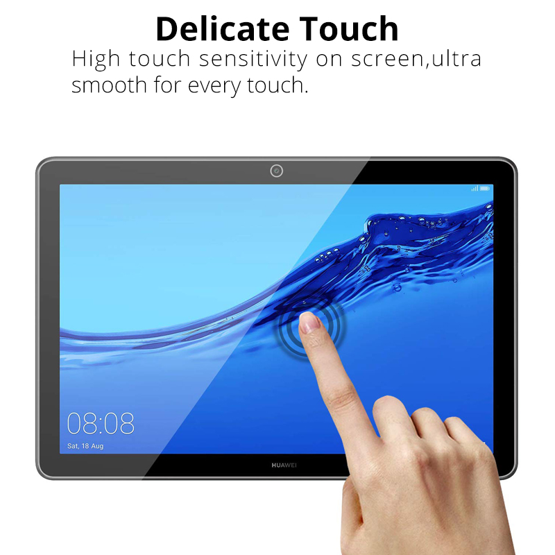 Protector de pantalla de cristal templado película para Huawei MediaPad T5 10 T3 9,6 M5 Lite 10,1 MatePad T8 8,0 Honor V6 10,4 MatePad Pro 10,8