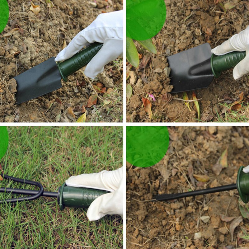 4 Stks/partij Tuin Gereedschap Combinatie Bloem Planten Schop Tuin Plastic Handvat Vier Stuk Bloem Schop Handgereedschap