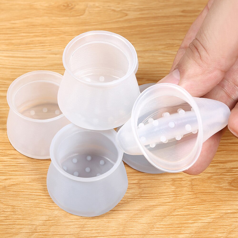 16Pcs Furniture Leg Silicon Protection Cover, Floor Protection Mat , For Round Chair Leg Table Leg Prevents Scratches And Noise