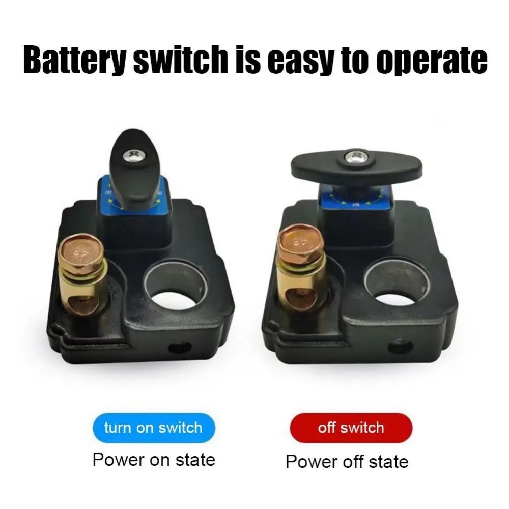 12V/24V Car Battery Disconnect Switch Disconnect Isolator Quick Cut-off Power Cutoff Switch Battery Terminal Metal