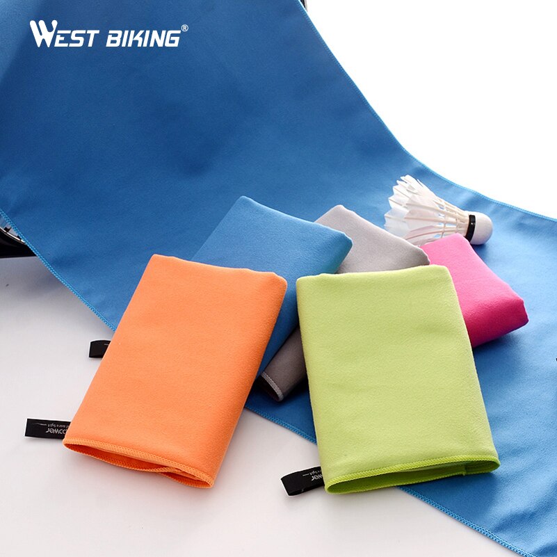WEST BIKING-Toalla de secado rápido, Toalla de microfibra portátil para viaje, accesorios deportivos para acampada, natación y ciclismo