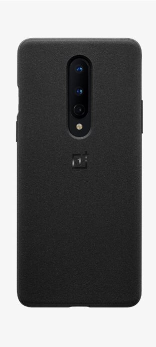 100% Officiële Bumper Case Voor Oneplus 7 8 Pro 8T Zandsteen Nylon Carbon Karbon Bumper Orginal Transparant Clear Back cover: 8 sandstone black