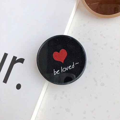 Luxury Love Heart Stars Foldable Phone Stand Holders For Smartphones and Tablets Mobile Phone Universal Finger Ring Holder: 9