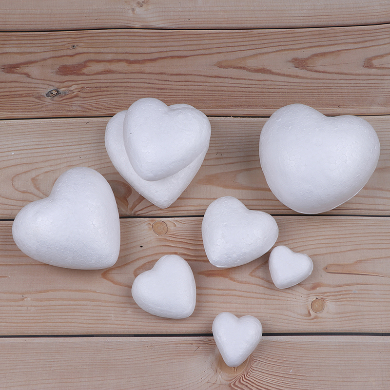 10Pcs Polystyreen Piepschuim Foam hartvormige Craft Voor Kerst Decoratie